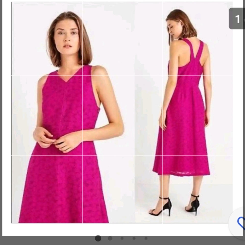 Banana Republic Pink Midi Dress